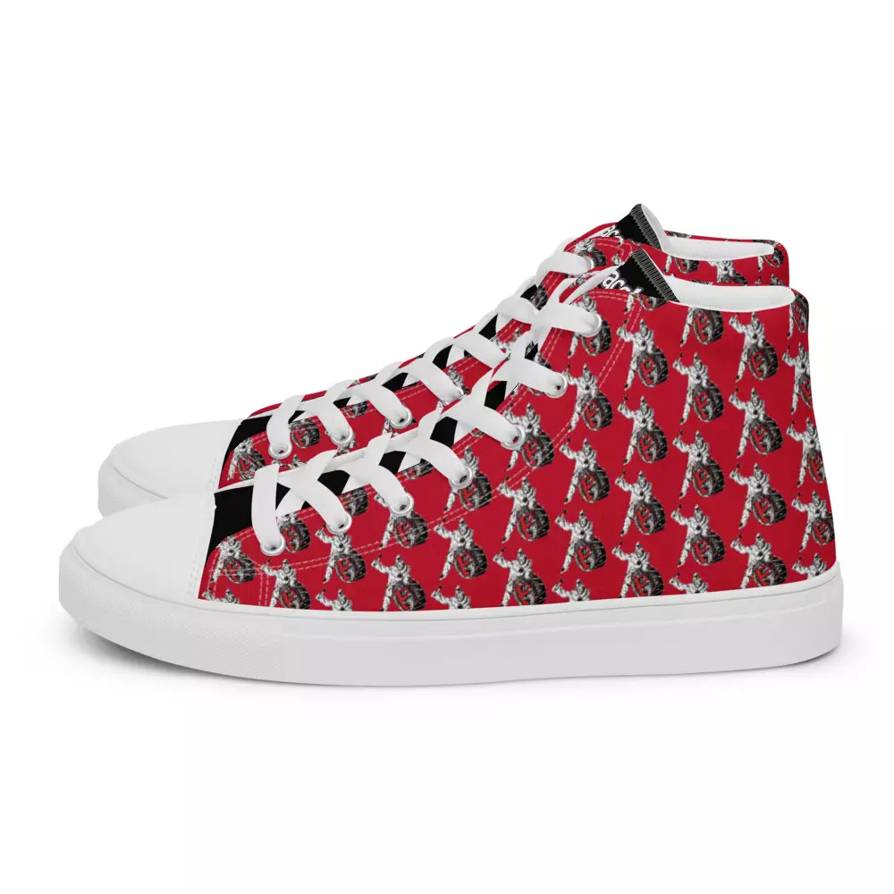 Ladies red canvas deals shoes