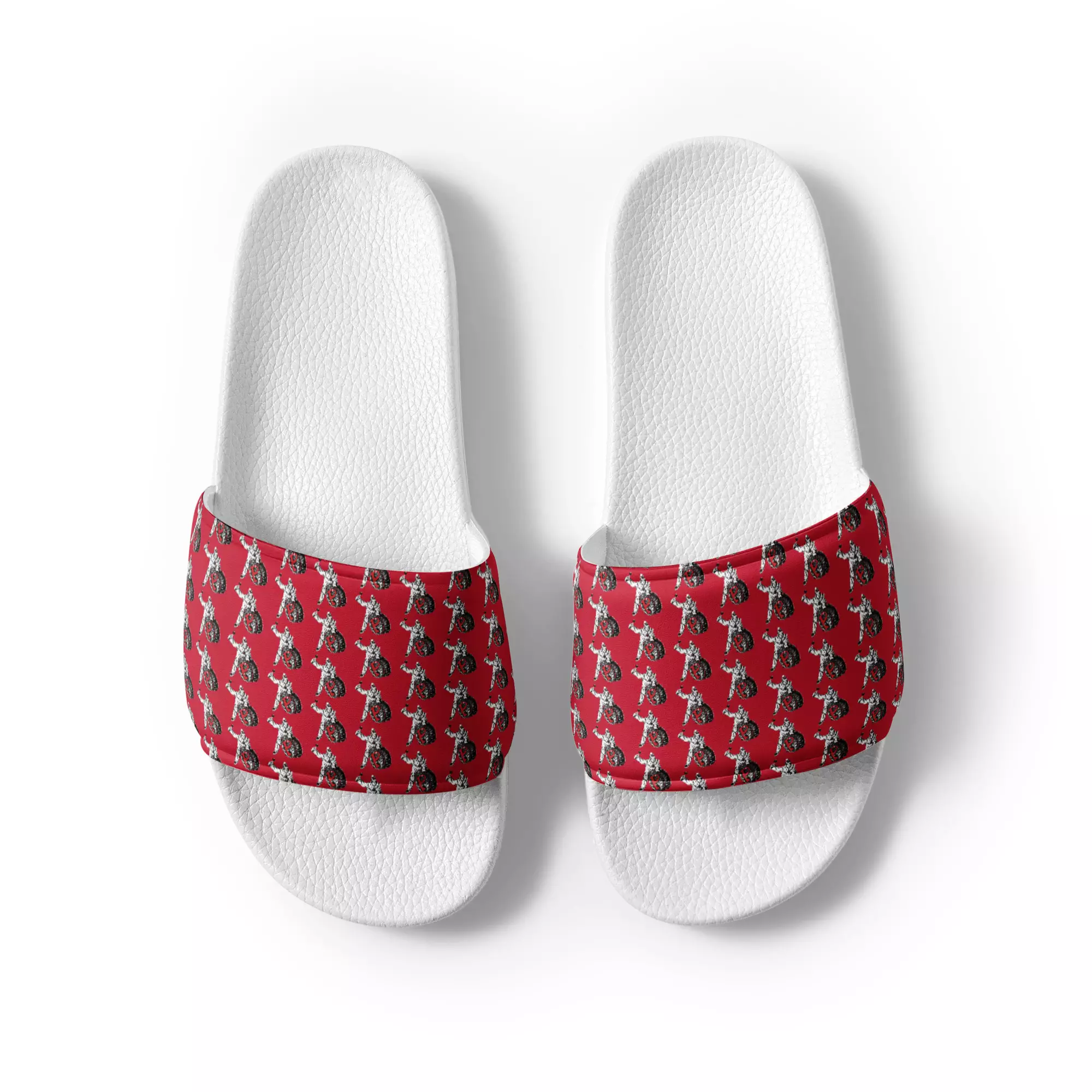 Nike benassi slides on sale red