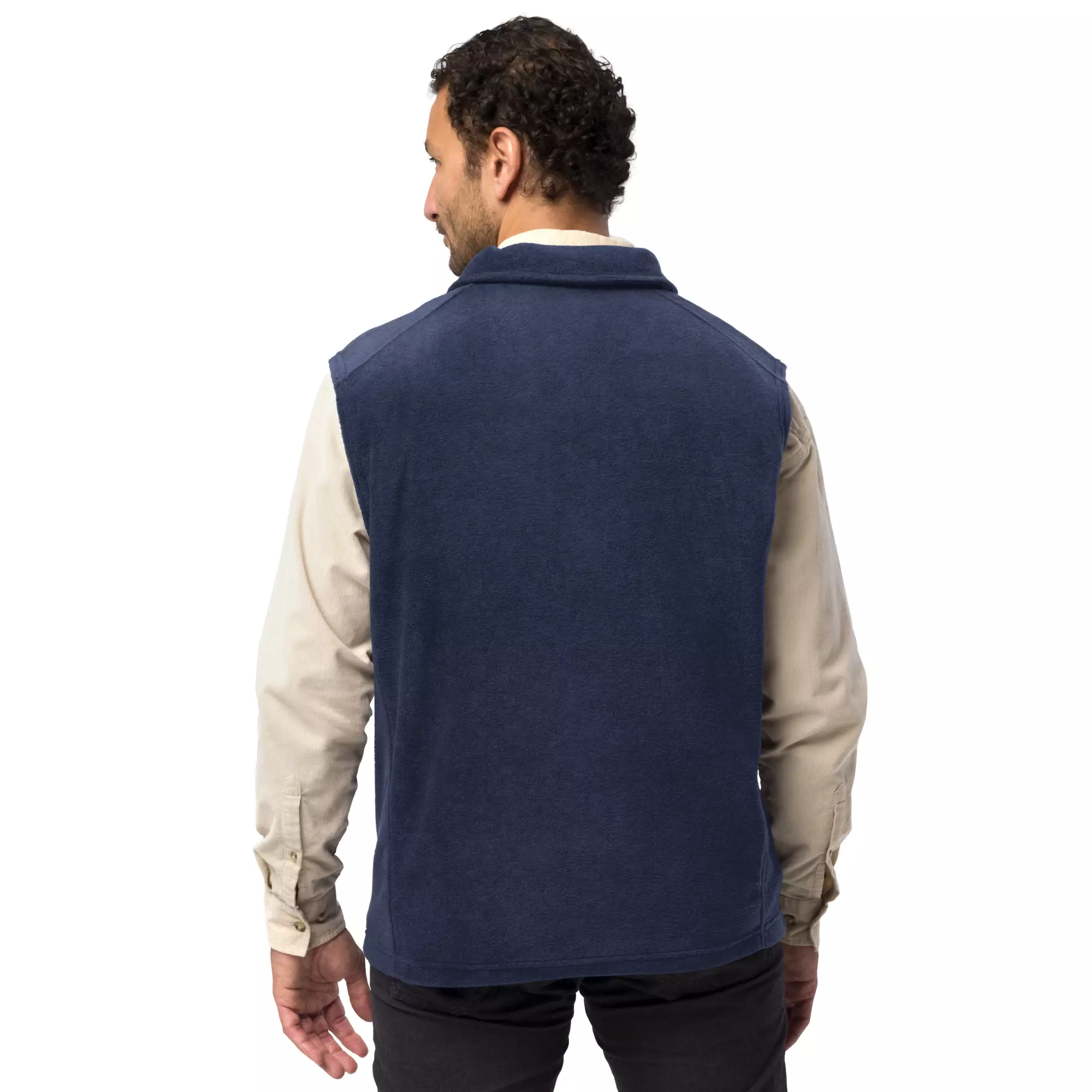 Navy blue fleece on sale vest